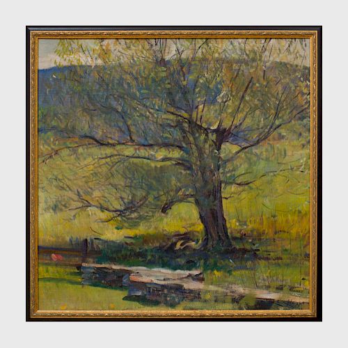 Erik Haupt (1891-1984): The Willow at Merrybrook