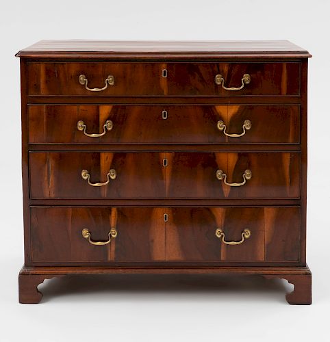George III Mahogany and Goncalo Alves Chest of Drawers