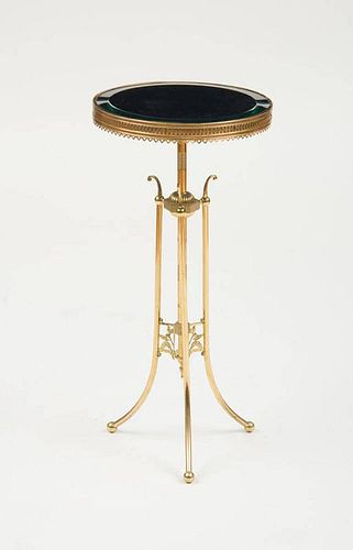 AMERICAN AESTHETIC MOVEMENT BRASS TABLE
