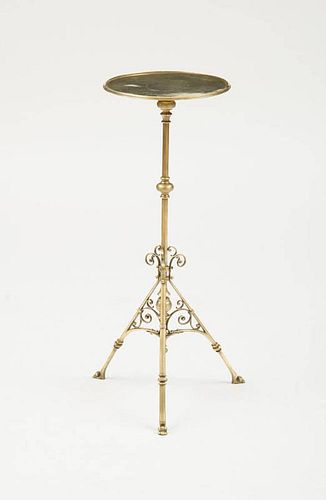 ENGLISH AESTHETIC MOVEMENT BRASS TABLE