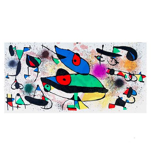 Joan Miró. Miró Sculptures I, 1974-1980. Litografía sin número de tiraje. Sin firma. Sin enmarcar. Impresa por Ediciones Polígrafa...