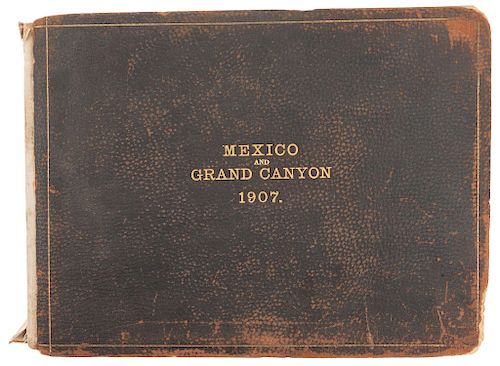 Waite, Charles B. - Cox and Carmichael México and Grand Canyon, Colección de 75 fotografías. México, 1907. En álbum.