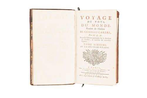 Careri, Gemelli. Voyage du Tour du Monde. Nouvelle Espagne. Paris: Chez Etienne Ganeau, 1727. 18 láminas.