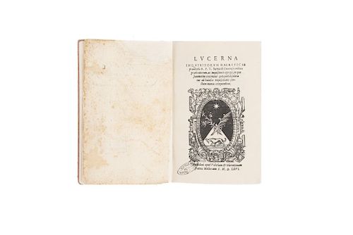 Comensis, Bernardus (Bernardo de Como). Lucerna Inquisitorum Haereticae pravitatis... Milan: Apud Valerium, 1566.