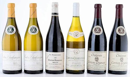 Six Vintage Bottles Côte de Beaune