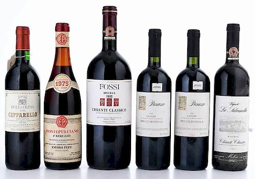 Seven Vintage Italian Red Wines