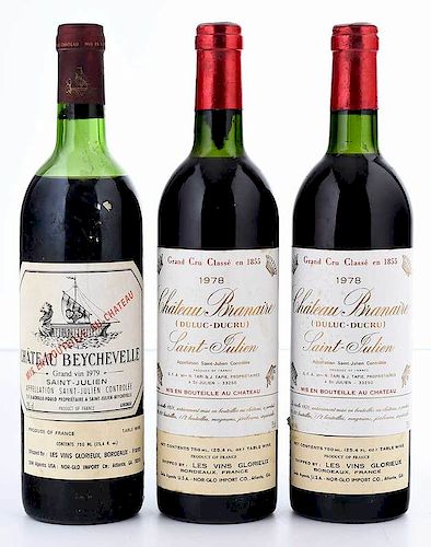 Three Vintage Bottles Saint-Julien