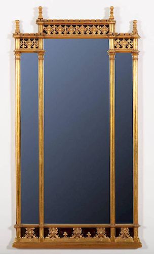 GOTHIC REVIVAL GILTWOOD MIRROR