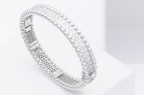 Van Cleef & Arples Perlée 18K 3.37TCW Diamond  Bracelet