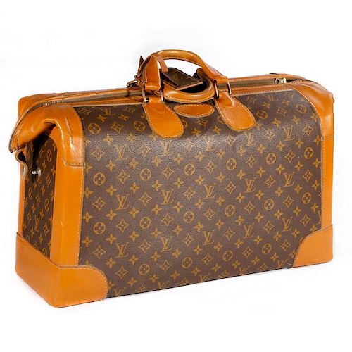 Louis Vuitton Monogram & Leather Valise Suitcase
