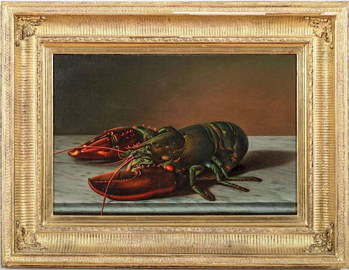 ATTRIBUTED TO LEVI WELLS PRENTICE (1851-1935): LOBSTER