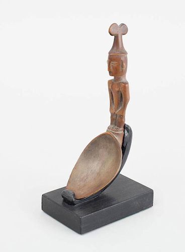 PHILIPPINE CARVED WOOD SPOON, IFUGAR