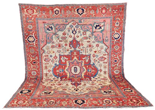 Serapi Carpet, Persia, last quarter 19th century; 14 ft. 9 in. x 11 ft. 10 in.