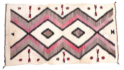 Navajo Native American Ganado Hand Woven Rug