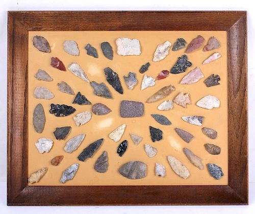 Native American Arrowhead Artifacts Collection