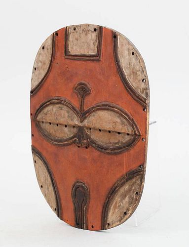 AFRICAN CARVED AND PAINTED WOOD MASK