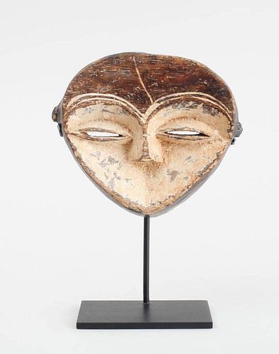 AFRICAN CARVED AND PAINTED SMALL WOOD MASK