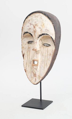 VUVI CARVED AND PAINTED WOOD MASK, GABON