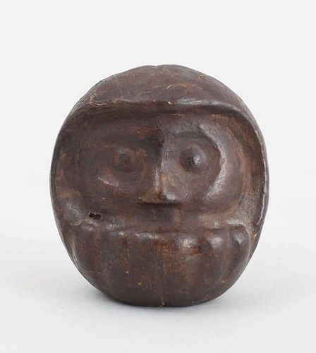 CARVED WOOD POLE FINIAL