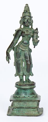 Antique Bronze Bhu-Devi, India, ex Marshall P. Blankarn Collection