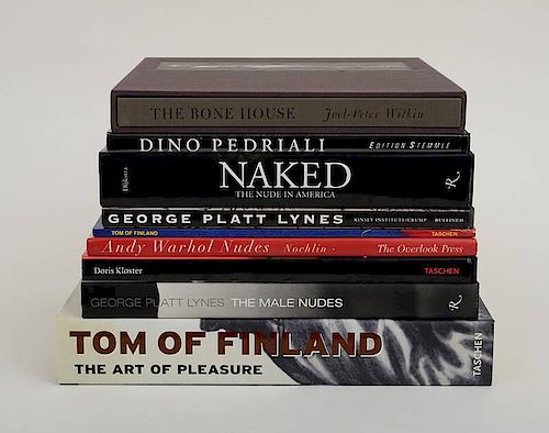 MISCELLANEOUS GROUP OF BOOKS ON THE MALE NUDE AND EROTICISM