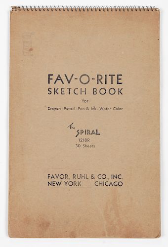 Joseph Perillo (New York, 20th c.) 1940's Sketchbook