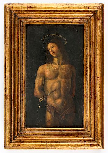 Antique "Saint Sebastian" Painting, Possibly 17th C.
