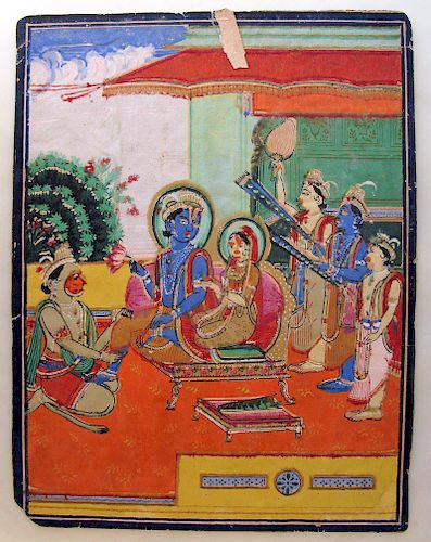 Indian Miniature Painting, Ca. 1880, Jaipur