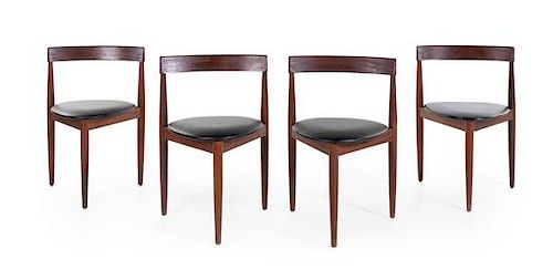 Hans Olsen, (Danish, 1902-1983), Set of Four Dining Chairs Frem Rojle, Denmark