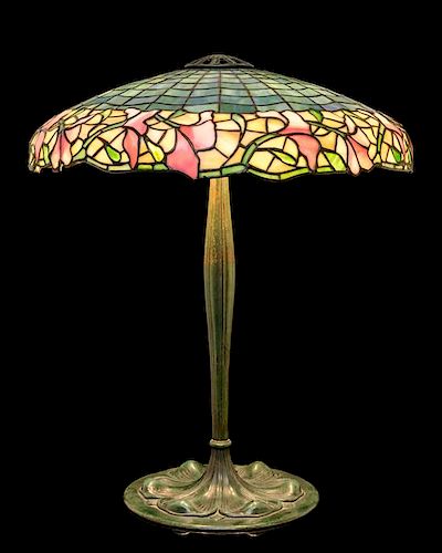 * Suess Ornamental Glass Company, American, Early 20th Century, Table Lamp