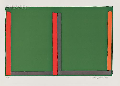 John Hoyland (British, 1934-2011)  Large Green Swiss