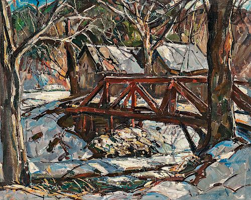 William Lester Stevens (American, 1888-1969)  The Bridge