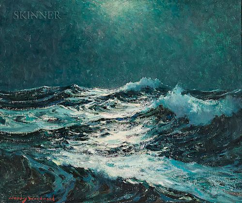 Stanley Wingate Woodward (American, 1890-1970)  Mid-Ocean Moonlight