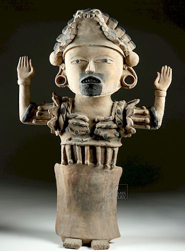 Enormous Veracruz Pottery Standing Figure w/ TL