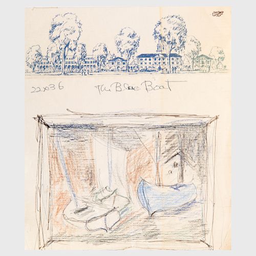 William Thon (1906-2000): Boat Sketches: A Group of Ten