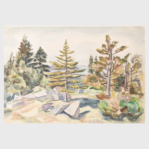 Carl Gordon Cutler (1873-1945): Granite and Evergreens