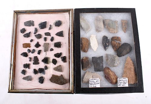 Native American Arrowhead Artifacts Collection