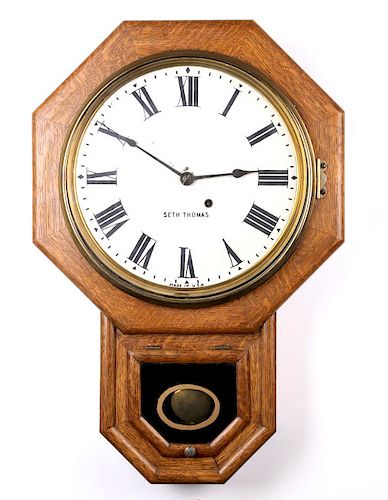 Antique Seth Thomas Regulator Clock Circa 1900's