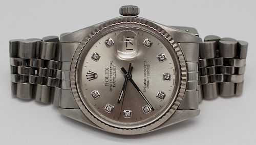 JEWELRY. Rolex Oyster Perpetual DateJust Watch.