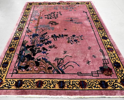 Chinese Art Deco Room Size Rug Carpet