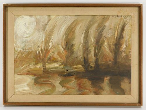 Lawrence Kupferman Abstract Landscape Painting