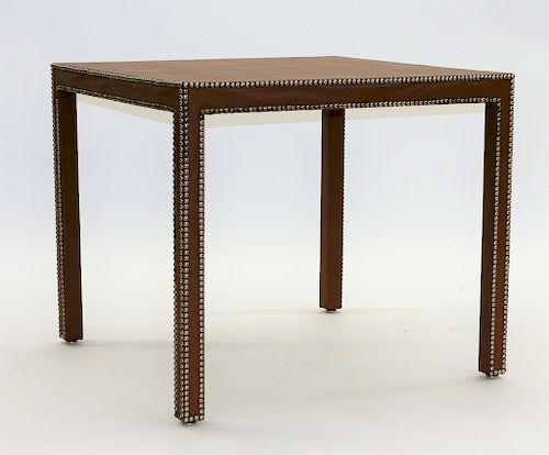 FINE Italian Leather High Style Studded Table
