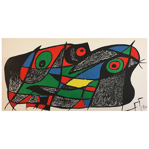 JOAN MIRÓ, Sweden, from "Miró escultor" portafolio, 1975. 
