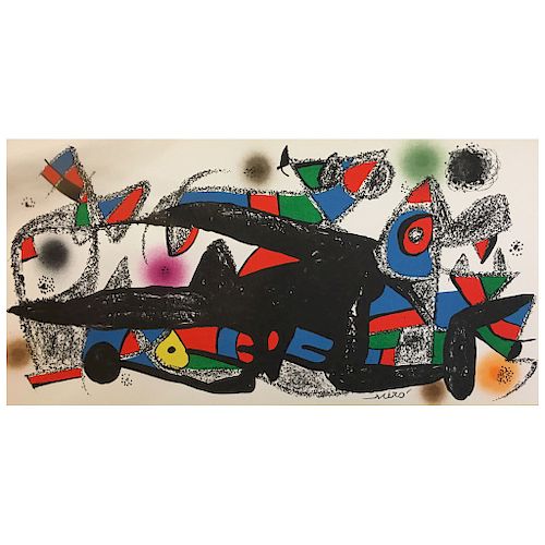 JOAN MIRÓ, Denmark, from "Miró escultor" portafolio, 1975. 
