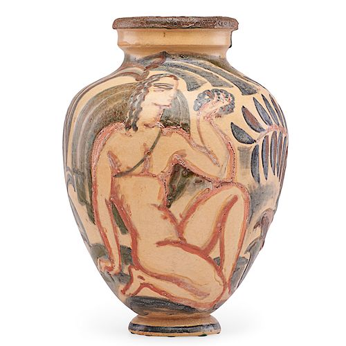 RENE BUTHAUD Vase with nudes