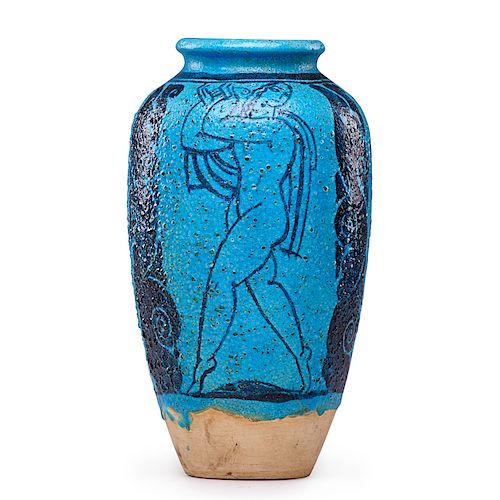 RENE BUTHAUD Art Deco vase with nudes