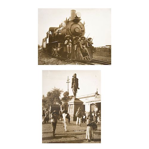 CASASOLA (Atribuida) and HUGO BREHME, a) Indio verde, b) Ferrocarril,  