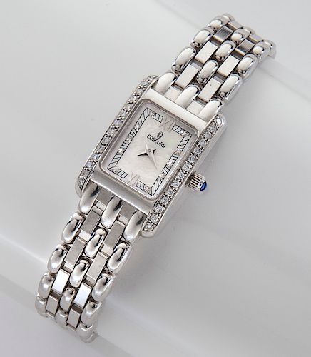 Concord LaScala 18K gold and diamond wristwatch