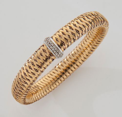 Roberto Coin 18K gold and diamond bracelet