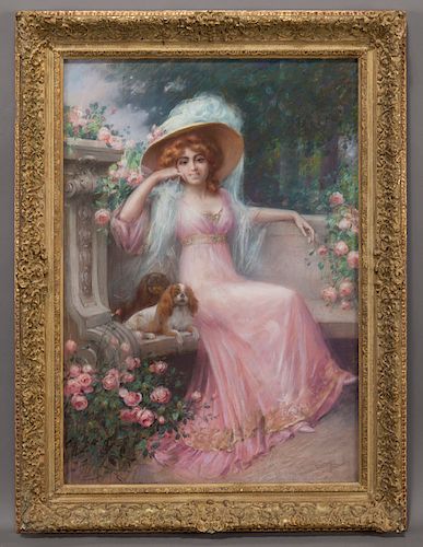 Delphin Enjolras "An Elegant Lady with her